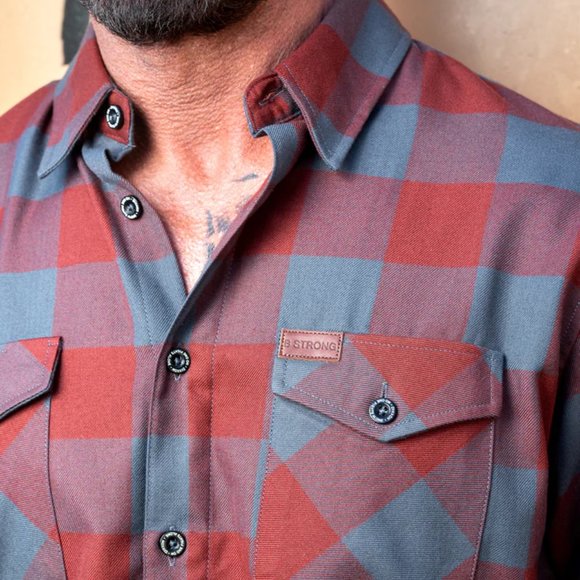 DIXXON x Andar Collab The B STRONG Limited Edition Men's Flannel Shirt 4XL - Picture 6 of 12